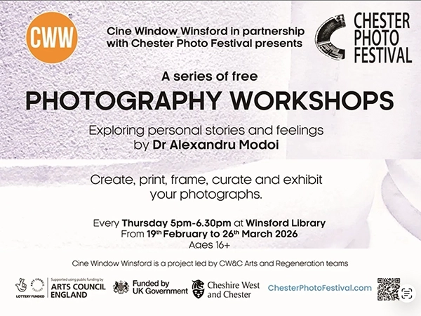 Presentation slide by Dr Alexandru Modoi detailing research-led photography models for community workshops.